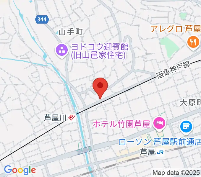 芦屋サロン・クラシックの地図