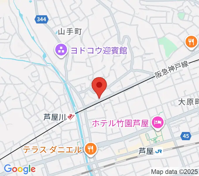 芦屋サロン・クラシックの地図