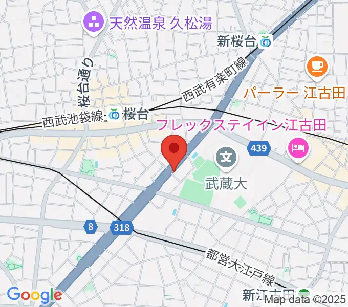 トーン音楽教室 練馬桜台校の地図