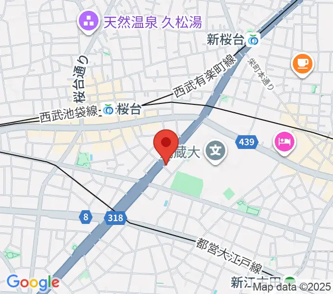 トーン音楽教室 練馬桜台校の地図