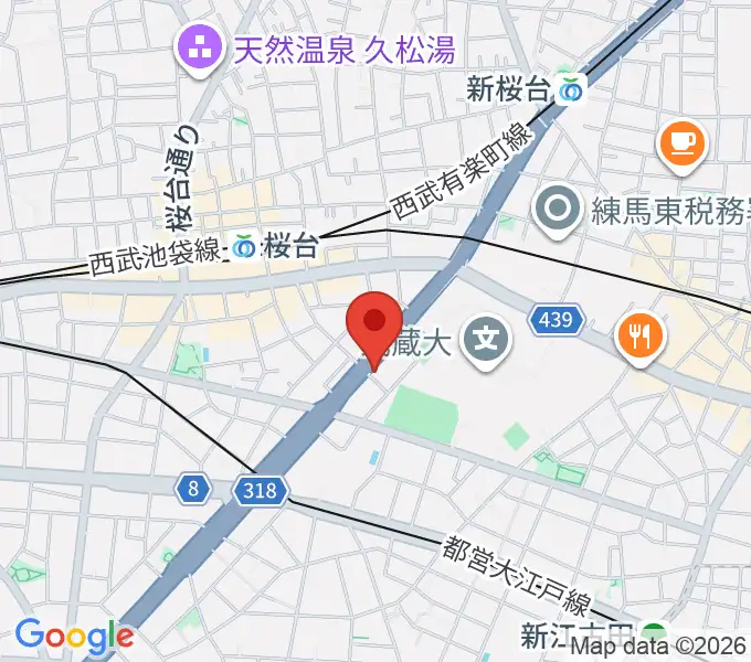 トーン音楽教室 練馬桜台校の地図