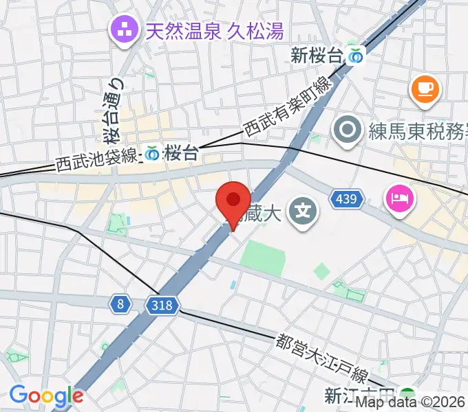 トーン音楽教室 練馬桜台校の地図