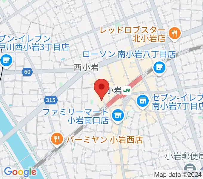 音楽教室ミュージックベア小岩校の地図