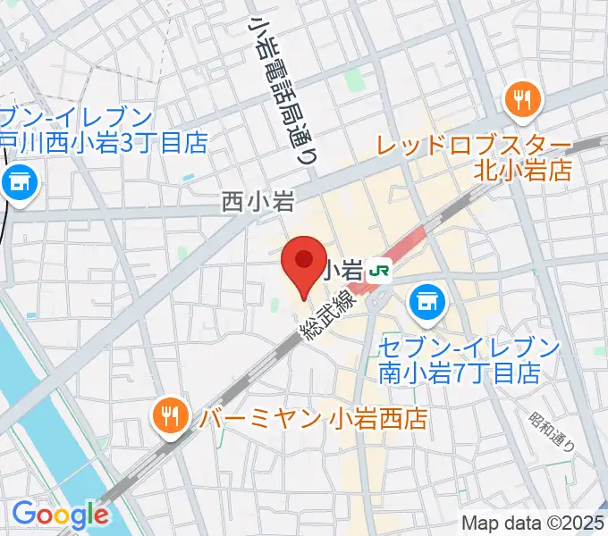 音楽教室ミュージックベア小岩校の地図