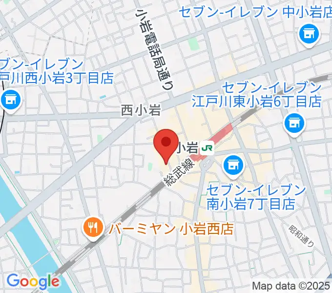 音楽教室ミュージックベア小岩校の地図