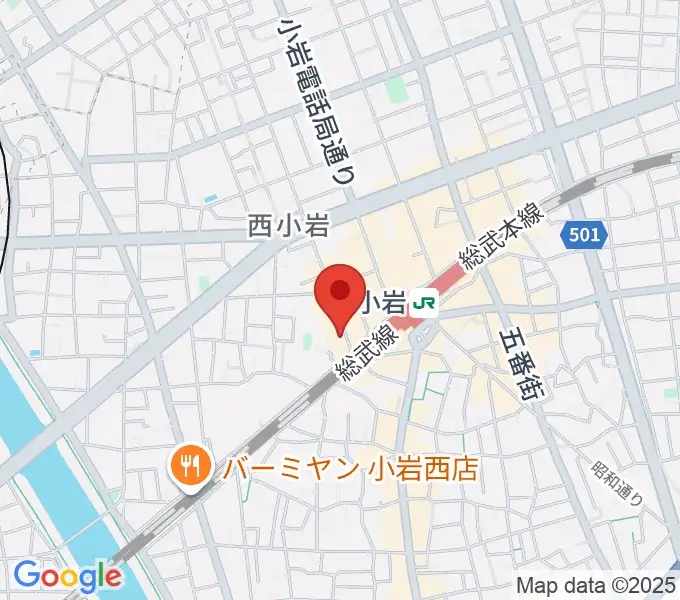 音楽教室ミュージックベア小岩校の地図