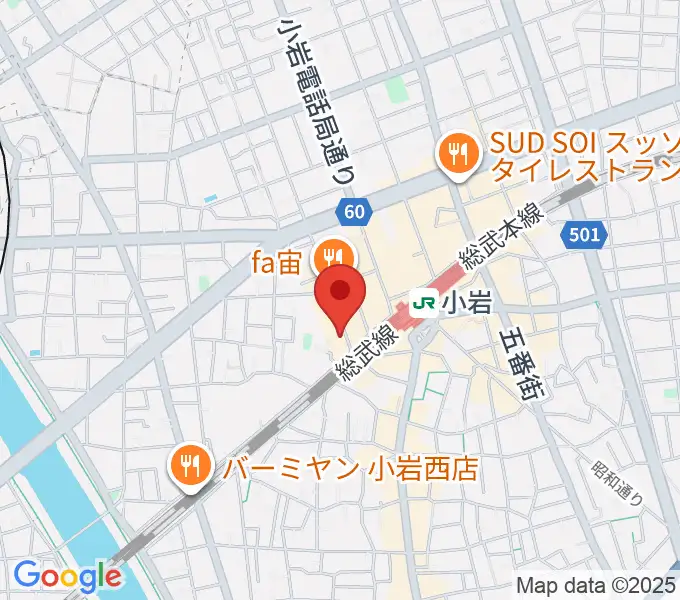 音楽教室ミュージックベア小岩校の地図