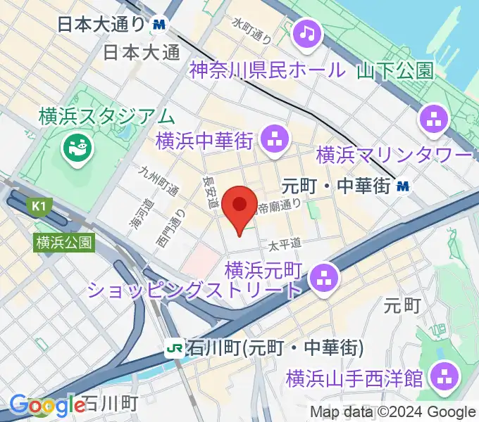 横浜F.A.Dの地図