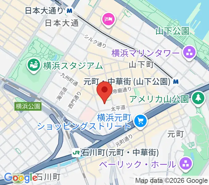 横浜F.A.Dの地図