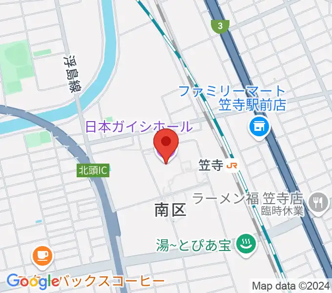 日本ガイシホールの地図