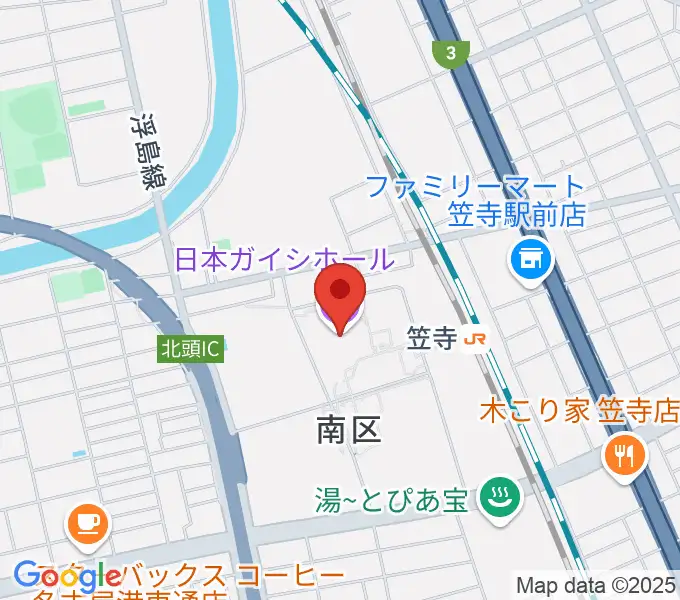 日本ガイシホールの地図