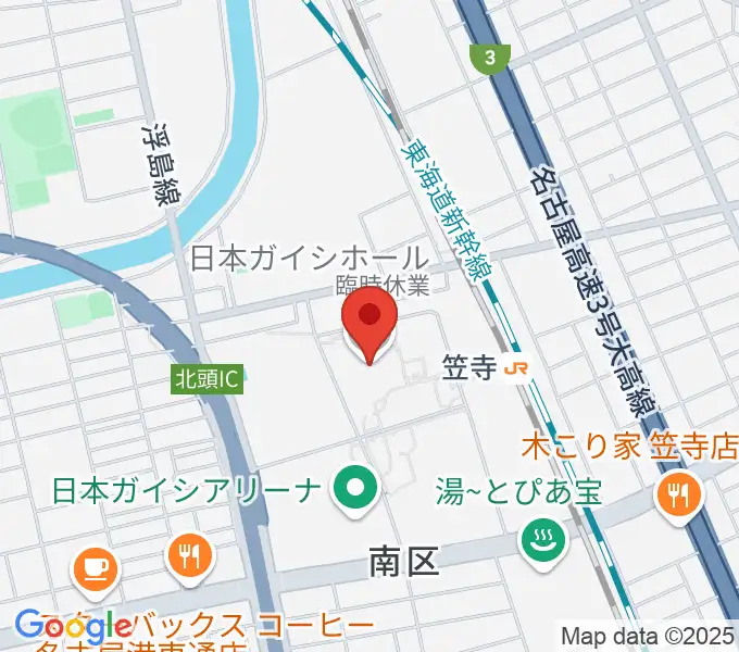 日本ガイシホールの地図