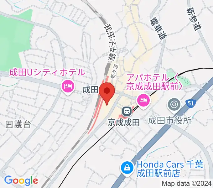 なごみの米屋スカイタウンホールの地図