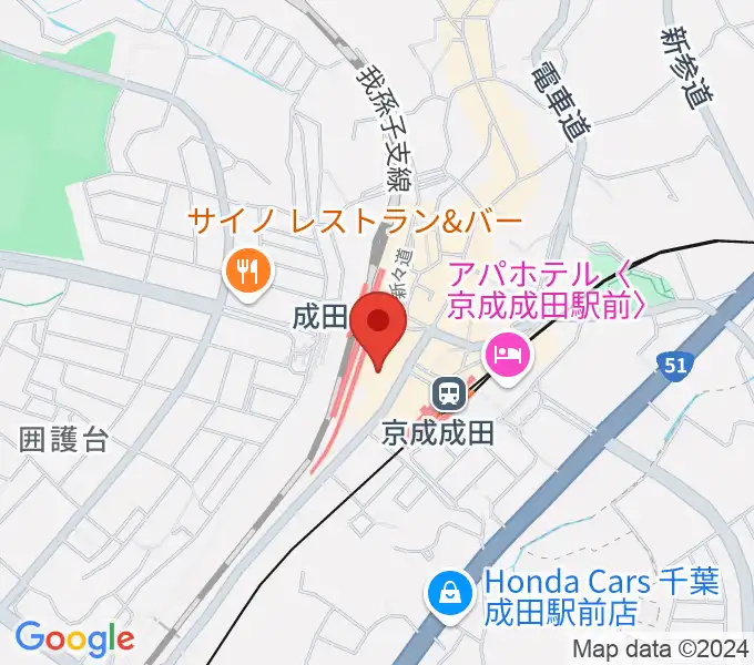 なごみの米屋スカイタウンホールの地図