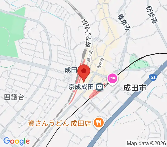 なごみの米屋スカイタウンホールの地図