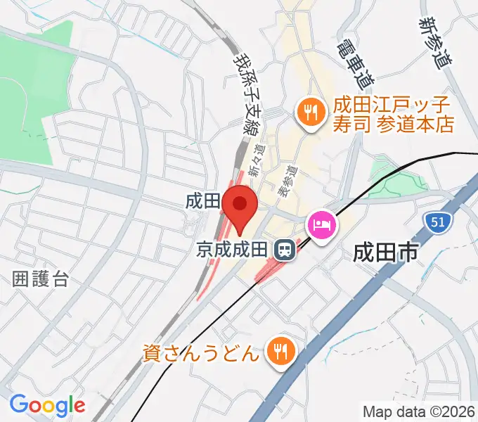 なごみの米屋スカイタウンホールの地図