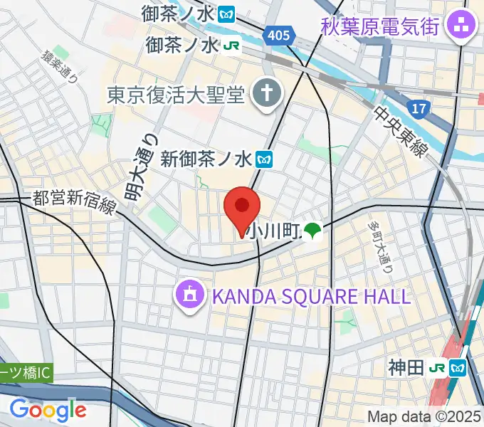 アーティファクト・ミュージックスクールの地図