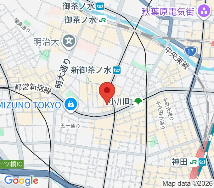 アーティファクト・ミュージックスクールの地図