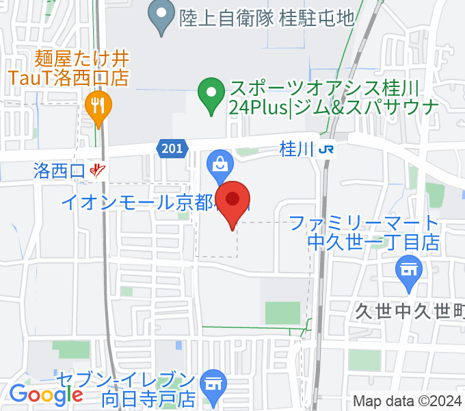島村楽器イオンモール京都桂川店の場所