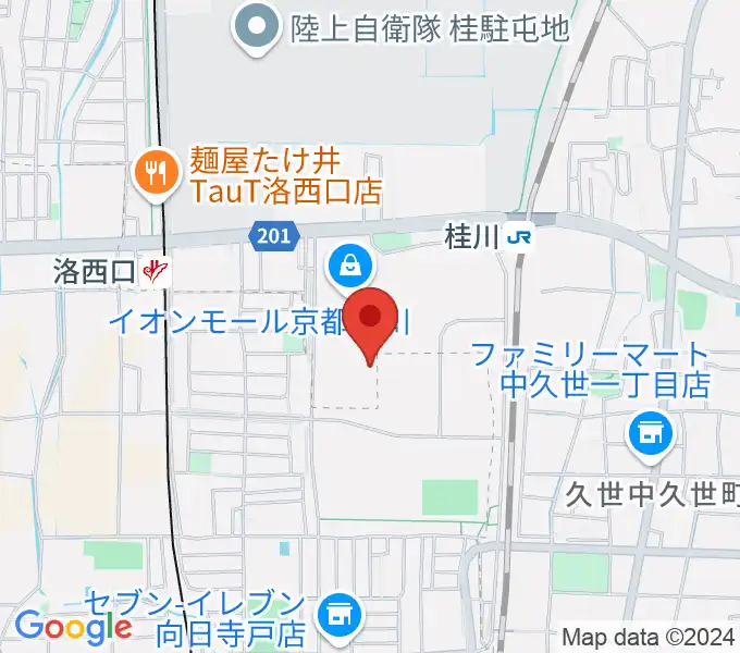 島村楽器イオンモール京都桂川店の地図