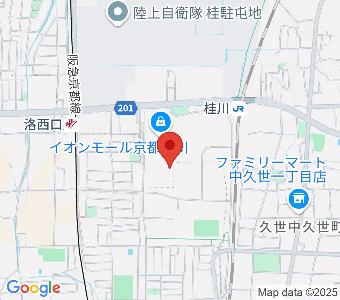 島村楽器イオンモール京都桂川店の地図