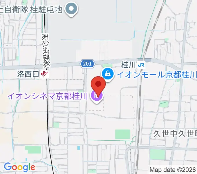 島村楽器イオンモール京都桂川店の地図