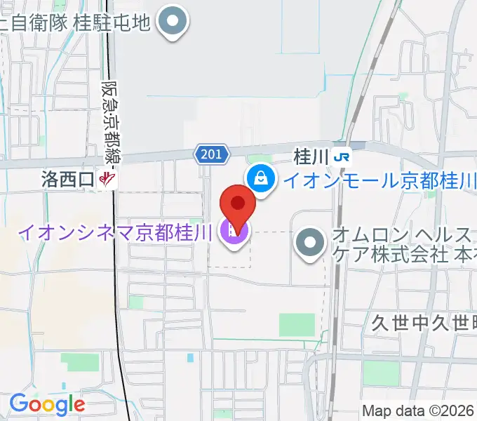 島村楽器イオンモール京都桂川店の地図