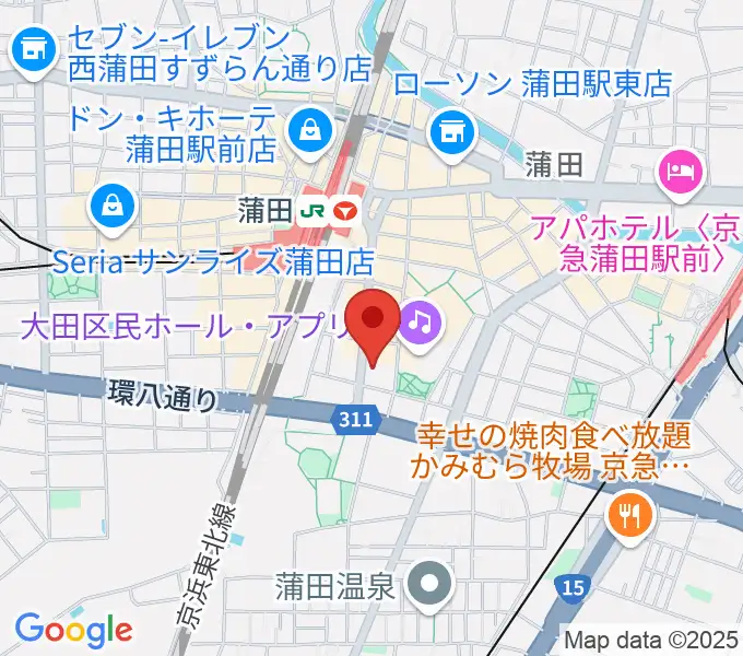 蒲田ニューエイトの地図