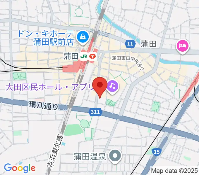 蒲田ニューエイトの地図