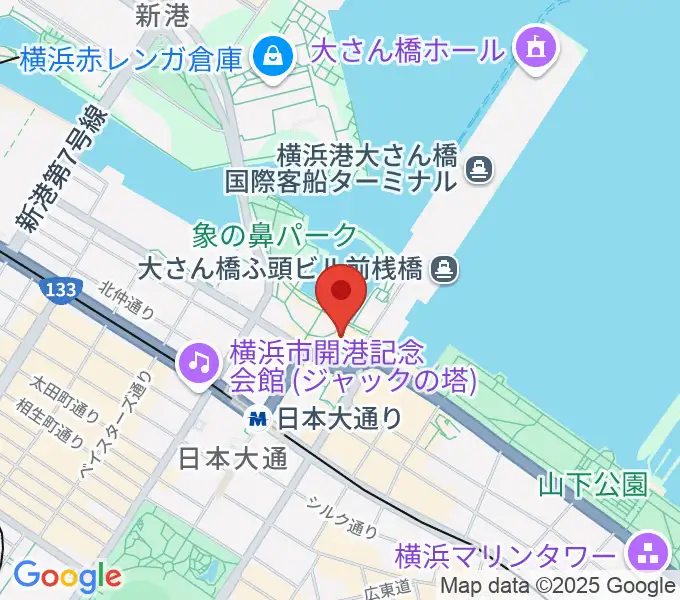 波止場会館の地図