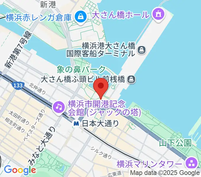 波止場会館の地図