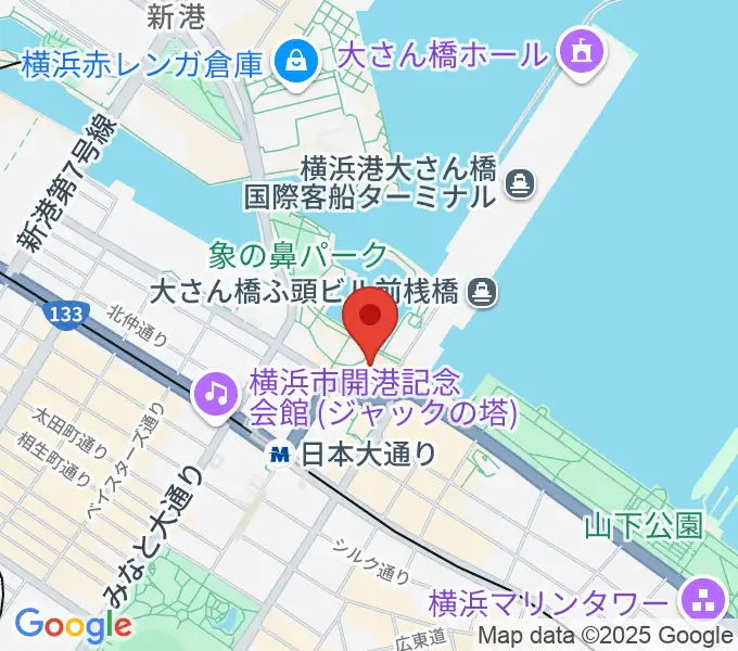 波止場会館の地図