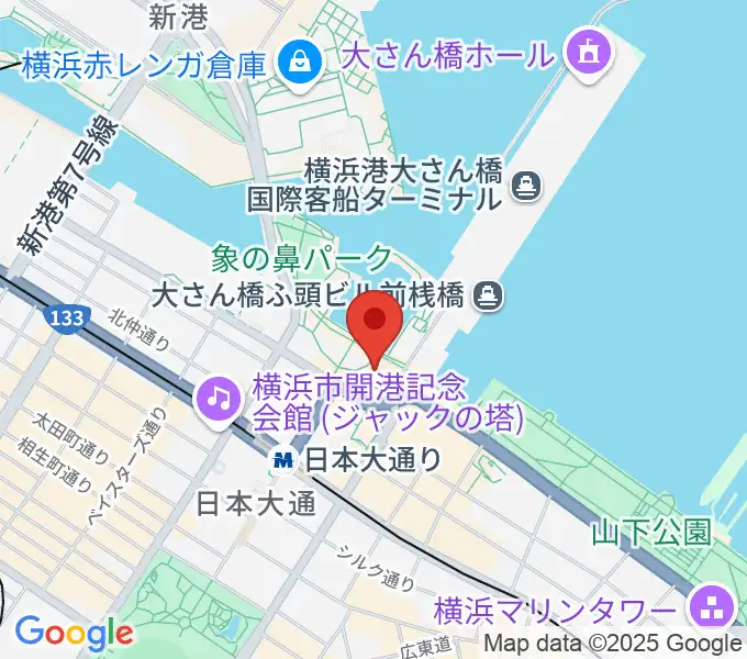 波止場会館の地図