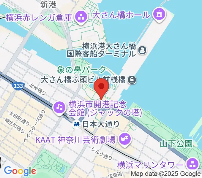 波止場会館の地図
