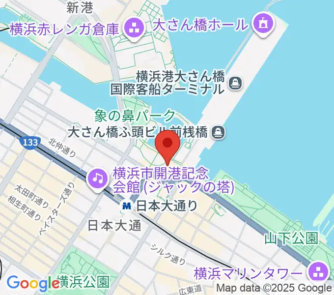 波止場会館の地図