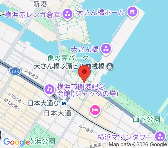 波止場会館の地図