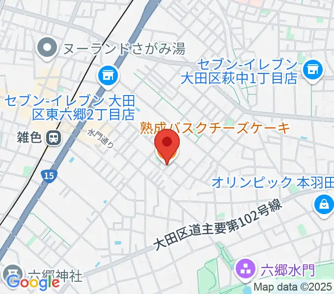 空音舎の地図