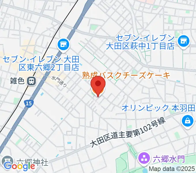 空音舎の地図