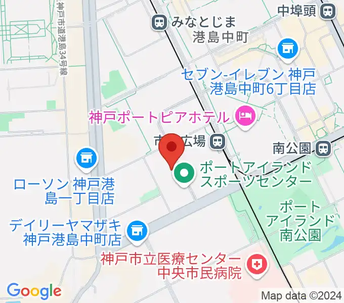 神戸ワールド記念ホールの地図