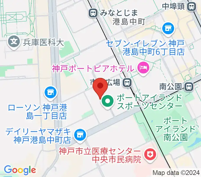 神戸ワールド記念ホールの地図