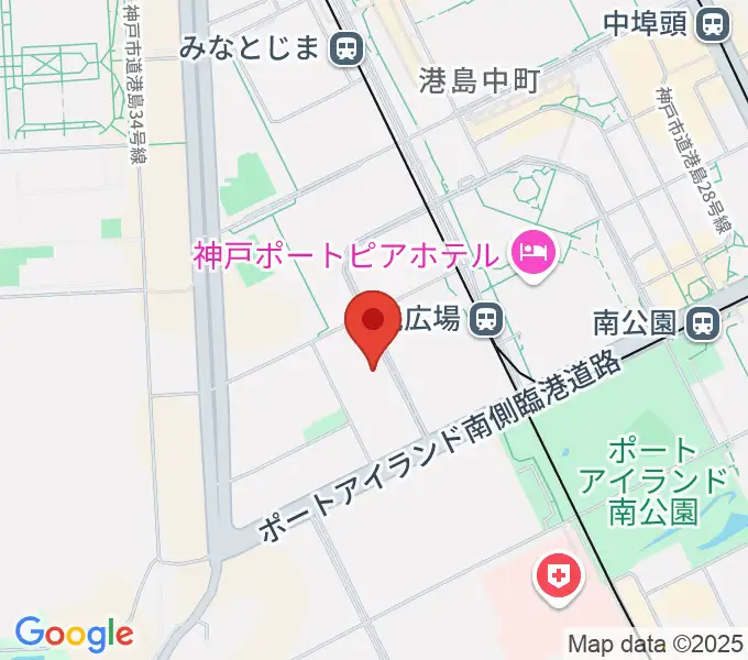 ワールド記念ホールの地図