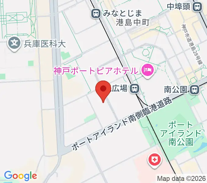 ワールド記念ホールの地図