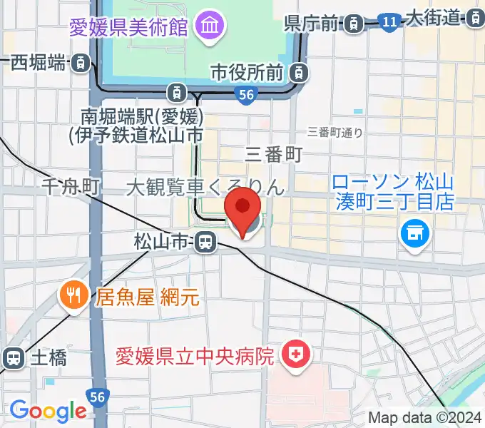 いよてつ高島屋9F ローズホールの地図