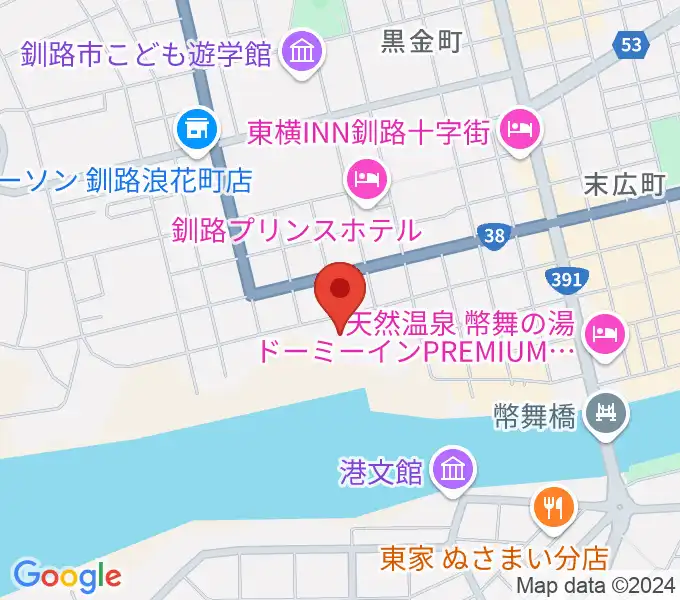 北海道立釧路芸術館 アートホールの地図