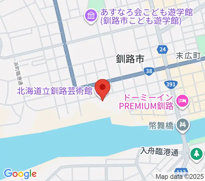 北海道立釧路芸術館 アートホールの地図