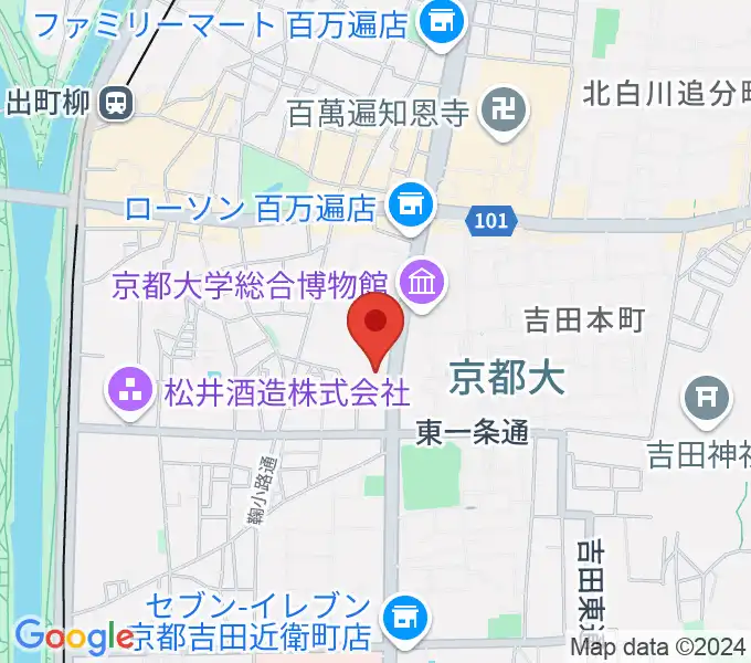 アンスティチュ・フランセ関西の地図