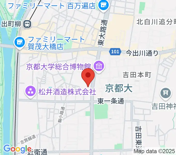 アンスティチュ・フランセ関西の地図