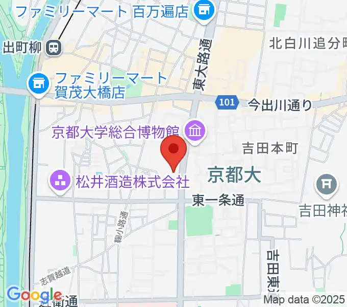アンスティチュ・フランセ関西の地図
