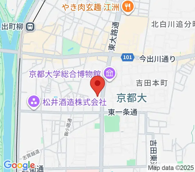 アンスティチュ・フランセ関西の地図