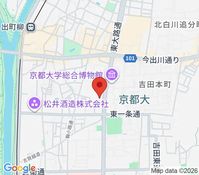 アンスティチュ・フランセ関西の地図